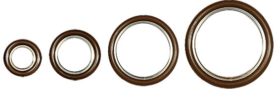 EM-Tec KF Zentrierring mit 304 Edelstahlzentrierring und Viton O-Ring